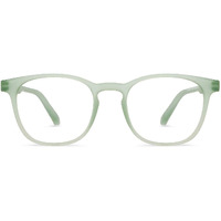 HUSTLR Zero Power Bluecut & Antiglare Computer Eyeglasses | Jade Green Full Rim Square | As Seen On Shark Tank | Peyush Bansal Glasses | For Men & Women | Medium | LB E14058