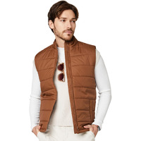 Amazon Brand - Symbol Men's Polyester Quilted Sleeveless Standard Length Bomber Jacket Mouse L