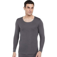 Amazon Brand - Symbol Men's Full Sleeve Thermal Top | Winter Wear | Body Warmer Vest (SYM-M-A24-THV-2000_Dark Grey_XL)