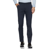 Amazon Brand - Symbol Men's Stretchable Formal Pants | Trousers (Slim Fit) (Navy1_34)