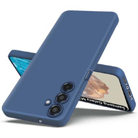 Fashionury Back Cover for Samsung Galaxy M35 5G | Camera Bump Protection | Matte Soft Silicon Flexible | All Side Shock Proof Rubberised Back Case Cover for Samsung Galaxy M35 5G (Blue)