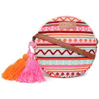 ASTRID Round Textured Sling Bag For Girls With Zip And Completely Biodegradable (Magical Maroon)