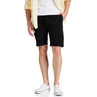 Amazon Brand - Symbol Men's Cotton Chino Shorts | Casual Half Pants | Bermuda (Black_34)