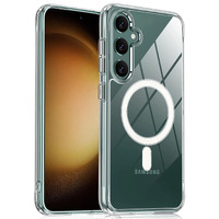 Zapcase Back Case Cover for Samsung Galaxy S24 5G | Compatible for Samsung Galaxy S24 5G Back Case Cover | Compatible with MagSafe | Scratch-Resistant Back Case Cover | Clear