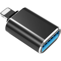 Kanget Lightning Male to USB Female OTG Connector USB 3.0 OTG Adapter Compatible with iPhone, iPad, Connect USB Flash Drive, Pen Drive, Keyboard, Mouse Compatible with iPhone 13, iPhone 14 and Others