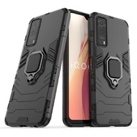 SPAZY CASE Vivo iQOO Z3 5G Back cover | Dual Layer Armor Defender Full Body Protective + PC Hybrid Kickstand Back Case for Vivo iQOO Z3 5G