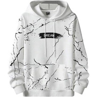 JVX Unisex-Adult Wool Blend Neck Hooded Regular Fit Sweatshirt (HOODIE-01_White_2XL