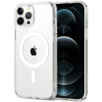 Zapcase Back Case Cover for iPhone 12 Pro Max | Compatible for iPhone 12 Pro Max Back Case Cover | Compatible with MagSafe | Scratch-Resistant Back Case Cover | Clear