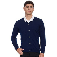 Amazon Brand - Symbol Men's Acrylic Hooded and Crew Neck Sweatshirt(SWR-SY-AW21-02_Navy_L_Navy_L)
