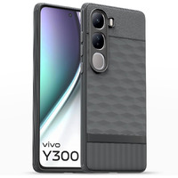 Outlouders Bumper Case for Vivo Y300 5G | Full Camera Protection | TPU Soft Flexible Shockproof Back Cover (Grey)