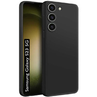 Fashionury Back Cover Case for Samsung Galaxy S23 5G | Matte Soft Silicon Flexible | Camera Bump Protection | All Side Shock Proof Rubberised Back Case Cover for Samsung Galaxy S23 5G (Black)