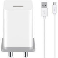 Fast Charger for Oppo A15/A15s/A12/A31/A11K Charger Original Adapter Hi Speed Travel Charger, with 1 Meter Micro USB Charging Data Cable & Sync USB Cable - (2.4, Amp White)