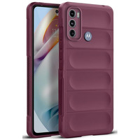 Mr. Case Liquid Silicone Case for Motorola Moto G40 Fusion | Motorola Moto G60 | Comfort Grip Soft Touch Matte TPU - Wine Red