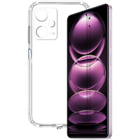 Tough Lee Back Cover Case for Mi Redmi Note 12 Pro 5G (Transparent) (Soft Silicon)