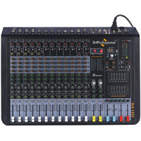 ORB-1222 Studiomaster Professional 12 channel DJ mixer with One Knob compression, DSP-based dual multi-EFX processor, built-in USB MP3 media player and recorder