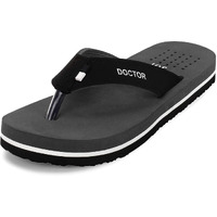 ORTHO JOY Men's Extra Soft Doctor Ortho Open Back Slippers (Grey, 7 UK)