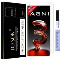 DD SON Premium UV Tempered Glass Screen Protector Compatible for Lava Agni 3 5G (6.78 Inch, Pack of 1) with Edge to Edge Full Coverage UV and Easy Installation Kit