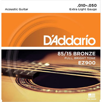 DAddario Bronze Acoustic Guitar Strings_{.010-.050_Extra Light Gauge}_Stainless Steel Material