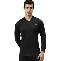 Lux Cotts Wool Mens V Neck Full Sleeves Thermal top_BLK_TOP_FSV_85_1PC