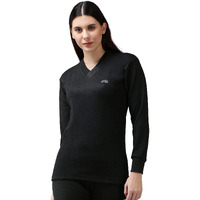 Lux Cottswool Womens Regular Fit Undershirt (COTT_LAD_FSV_BLK_TOP_1PC_Black 95cm)