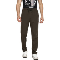 Van Heusen Men Athleisure Smart Tech Regular Fit Trackpants - Easy Stain Release, Anti Stat, Ultra Soft_50056_Moss Green_S