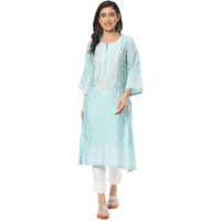 BIBA Women Printed Mix and Match(CHANTILL18997_Blue_36)