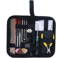 Juarez Guitar Maintenance, Set-up and Repair 23 Piece Tool Kit for Ukulele, Acoustic, Electric and Bass Guitars