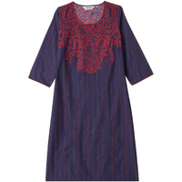 BIBA Cotton Women Printed Regular Mix and Match Kurta(Distribu15373_Purple_32)