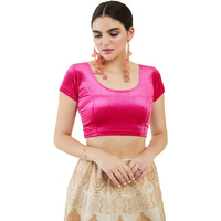 Soch Velvet Fuchsia Princess Cut Blouse