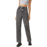 KOTTY Womens High Waist Regular Fit Ankle Length, Denim Jeans (KTTLADIESJEANS847XL_Black_32)