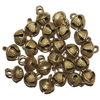 UAPAN Brass Ghungroo Ankle Bells loose beads (100 Nos)