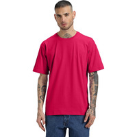 Veirdo Pure Cotton Half Sleeve Round Neck Oversized Fit Solid Viva Magenta T-Shirt Men/Boys (OS_100_VIVAMAGINTA_M) (Available in from S to 2XL)