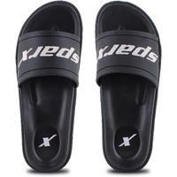 Sparx Men SFG-2101 Black White Flip Flops (SF2101G_BKWH_0006)