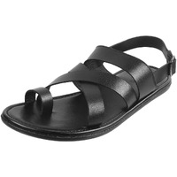Mochi Mens Leather Black Sandals (Size (8 UK (42 EU))