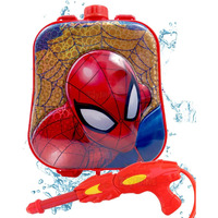 Toyshine Holi Water Toy Gun with Pressure Mechanism for Long Throw, Back Holding Tank, Back Holding Tank, 3.0 L, Spidy, Multi Color - Red