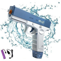 MOROVIK Electric Holi Water Toy Pistol Gun Rechargeable with Pressure Mechanism for Range Upto 30 Plus feet A Powerful Squirt Guns for Kids Pool Beach Party Games and Outdoor Water Fun (Style 1)