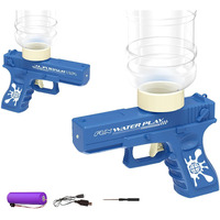 High Pressure Holi Pichkari Electric Water Gun, Automatic Squirt Gun with 300CC Excellent Range 25-32 Feet - (Magzine) for Kids and Adults Pool Party (Mini Pistol 3 Modes(Pack of 2))