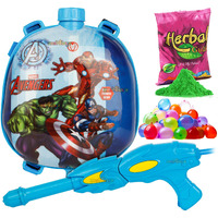 Zest 4 Toyz Holi Pichkari Water Gun for Kids Backpack Tank Water Spray with Holi Combo 1 Pkt Holi Color and 100 Balloons for Holi Pool Parties- Boys and Girls(Smart Tank)