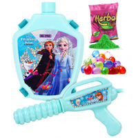 Zest 4 Toyz Holi Pichkari Water Gun for Kids Frozen Backpack Tank Holi Water Gun with 1 Pkt Holi Color and 100 Balloons for Holi Celebration - Boys and Girls (Micro Tank)