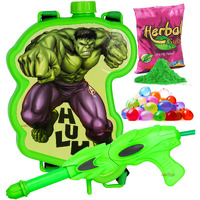 Zest 4 Toyz Holi Pichkari Water Gun for Kids Back Holding Water Tank Holi Water Gun with 1 Pkt Holi Color and 100 Balloons for Holi Celebration (Premium Tank)