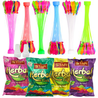 Zest 4 Toyz Holi Magic Water Balloons Pack for Kids with 4 Holi Herbal Gulal Vibrant Colors Quick Fill Easy Tie Water Balloon Holi Celebrations - Boys and Girls (Pack of 222)