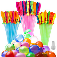 Zest 4 Toyz Holi Magic Water Balloons Pack for Kids (Pack of 111) Vibrant Colors Quick Fill Easy Tie with 1 Universal Tap Adapter Water Balloon Fight Holi Celebrations for Boys and Girls
