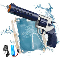 VikriDA Electric Water Gun, Powerful Water Guns Up to 20-30 FT Long Range, 1800CC Capacity Super Water Blaster Summer Toys for Pool - Blue