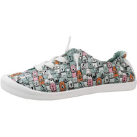 Skechers-Beach Bingo - Dog House Party-Women's Casual Shoes-31965-GRMT-GREEN/MULTI UK2