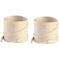Lify 2 Pair Polyester Flat Shoe Laces for Athletic, Running - 5/16 Wide Shoelaces for Sneakers Shoes Boot Strings (180CM (70.86 Inch), Beige)