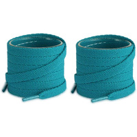 Lify 2 Pair Polyester Flat Shoe Laces for Athletic, Running - 5/16 Wide Shoelaces for Sneakers Shoes Boot Strings (180CM (70.86 Inch), Ocean Blue)