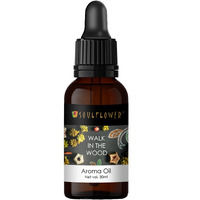 Soulflower Walk in the Woods Aroma Oil, 30ml | Woodsy & Mahogany Aroma | 100% Natural, Vegan & Alcohol-Free | Delicate & Luxurious Aroma | Free From Chemicals, Synthetic Color or Fragrance