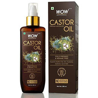 Wow Skin Science 100% Pure Castor Oil - Pure Cold Pressed Oil Blend and Hexane Free -Supports HealthierHair, Eyelashes, Skin & Nails | No Mineral Oil & Silicones - 200 ml