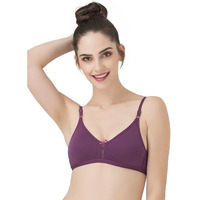 Clovia Women s Full Cup Non Padded Non Wired Bra (BR0638P12-32B_Purple_32 B)