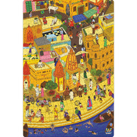 Webby Holy City Varanasi Wooden Jigsaw Puzzle, 1000 Pieces, Kid